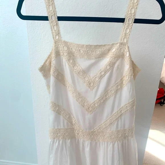 Ann Taylor White Mini lace dress Ann Taylor White Mini lace dress